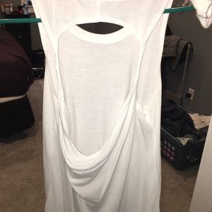 backless white tank
